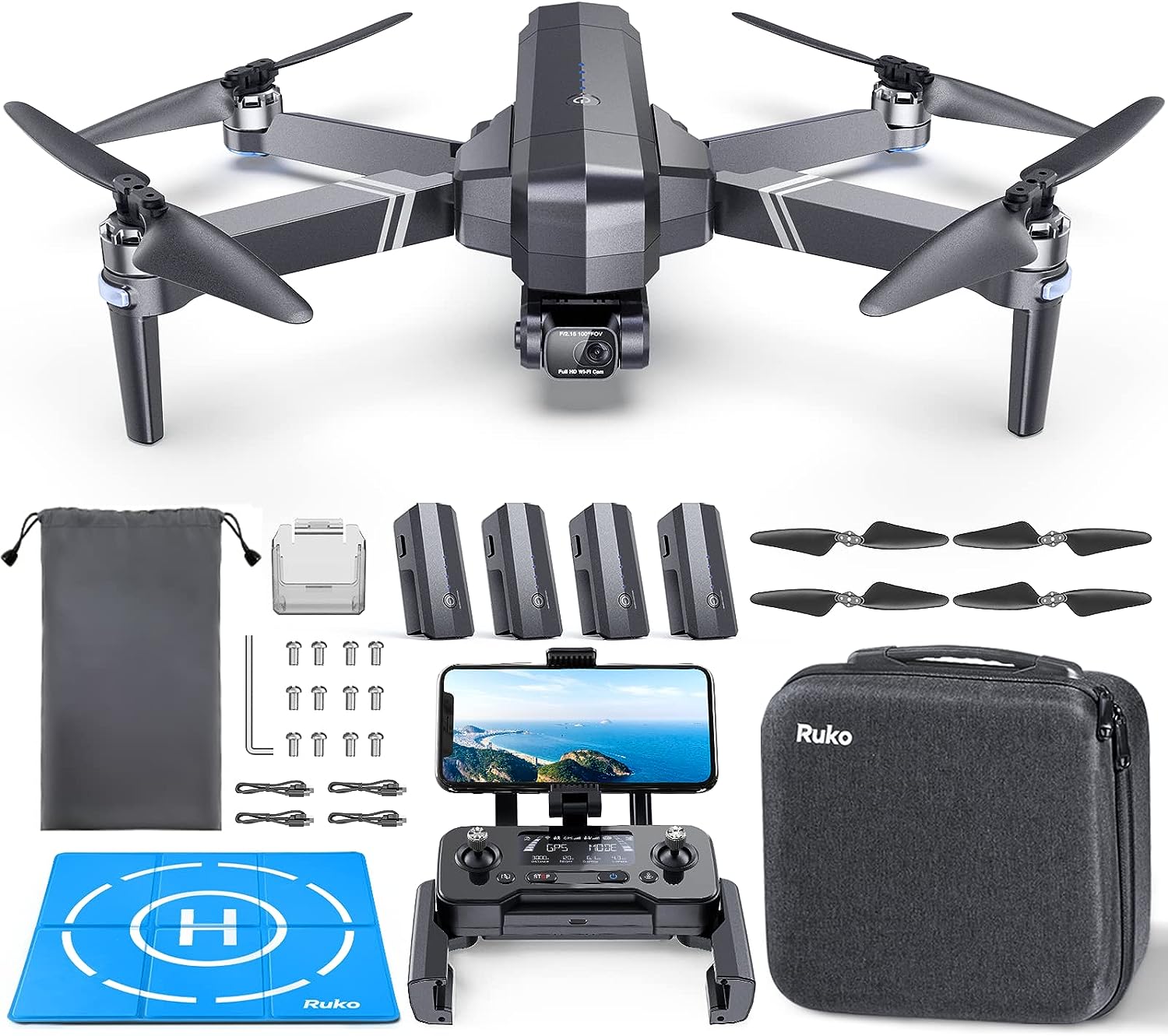 Ruko F11 GIM2 4K – Pack Pro