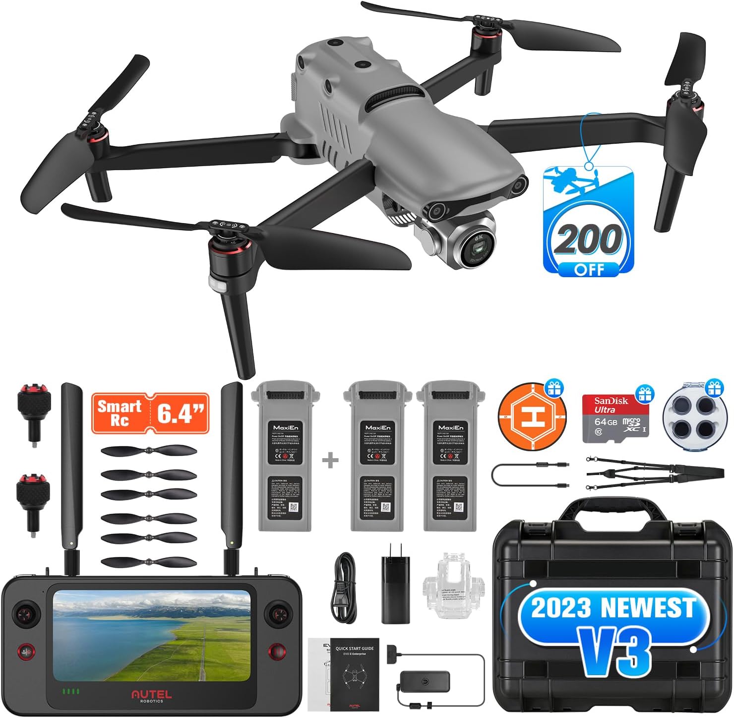 Autel EVO 2 PRO V3 Top Rugged BundleAutel Grey